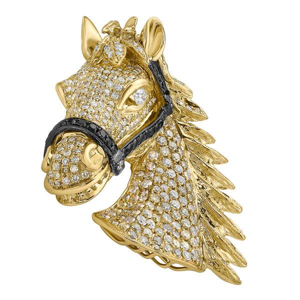 Lionheart legacy horse brooch