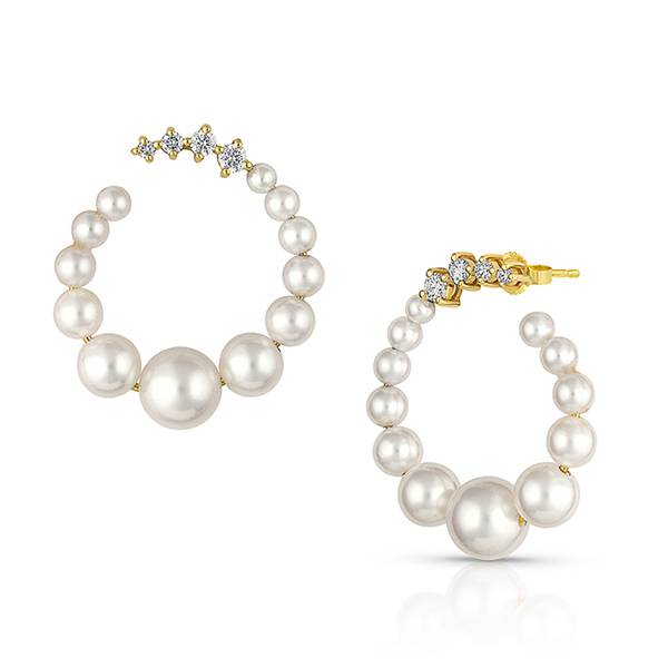 Baggins baby akoya hoops