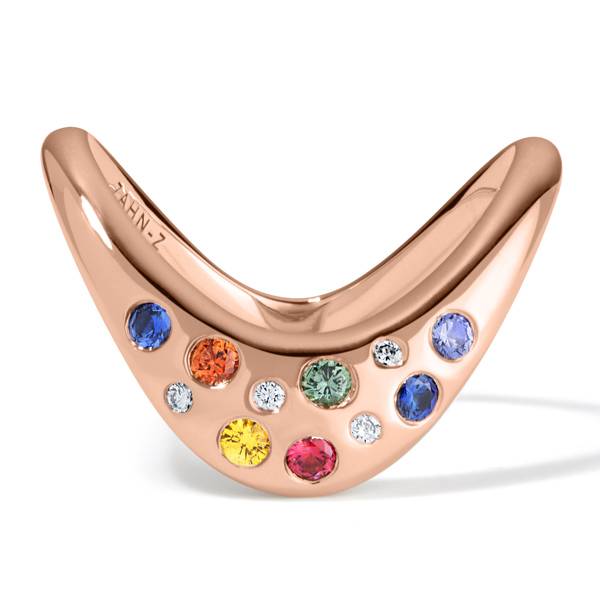 Zahn Z Zaha rainbow ring