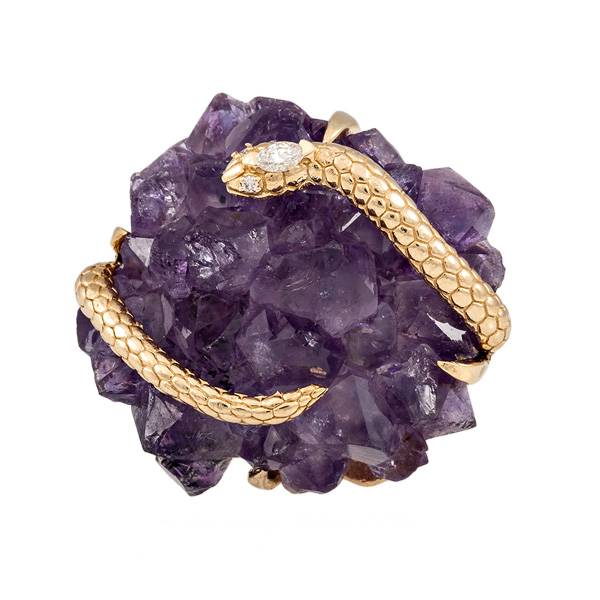 Jacquie Aiche snake cluster ring