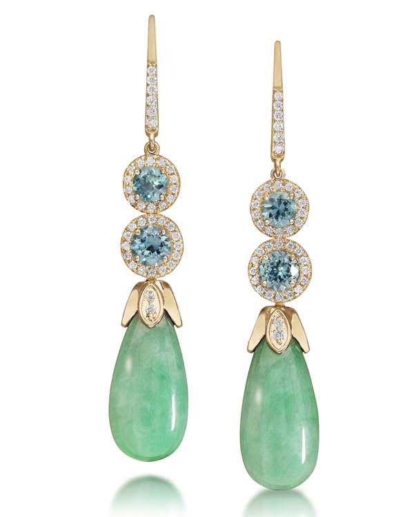 Parle jade earrings