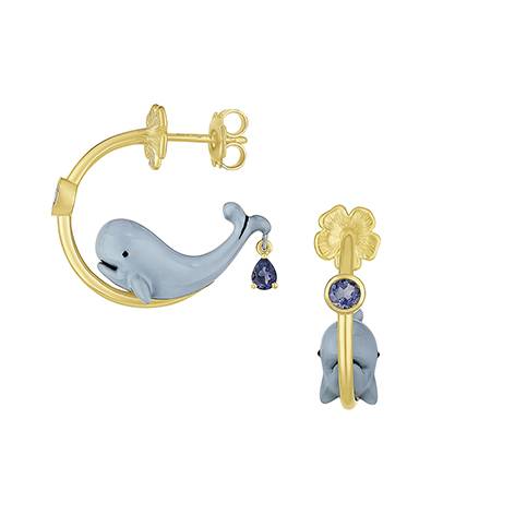 Francesca Villa Fantasia Whale Hoops