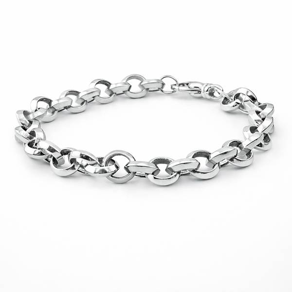 Gold and Smoke platinum chain bracelet