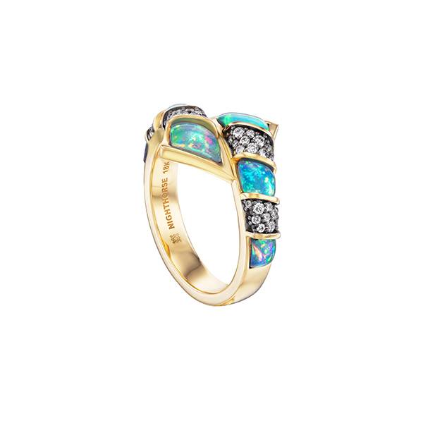 Nighthorse Rainbow Ring
