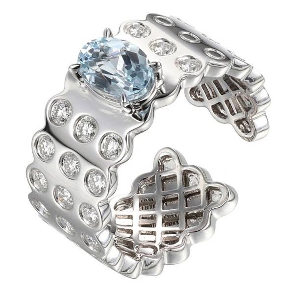Type Jewelry aquamarine Leggo ring