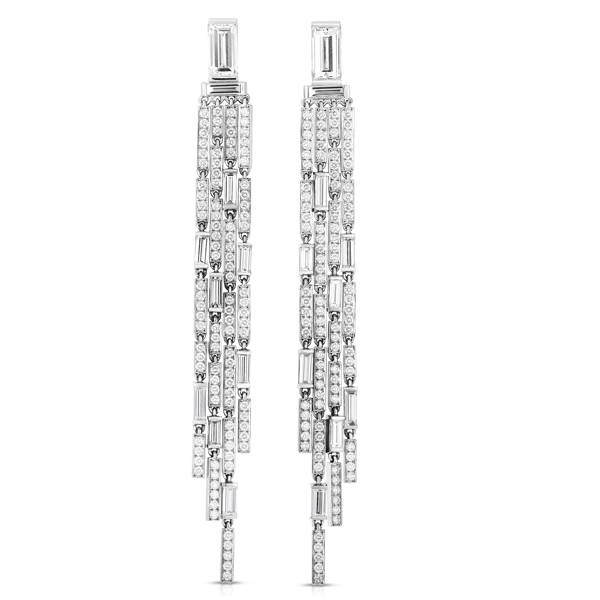Cicada platinum earrings