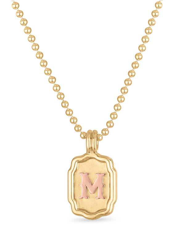 Hine double buckle necklace