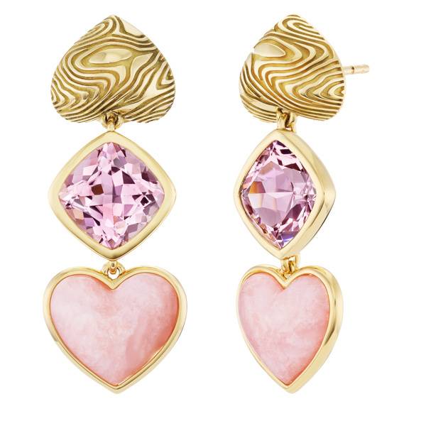 Emily P Wheeler Ripple heart earrings