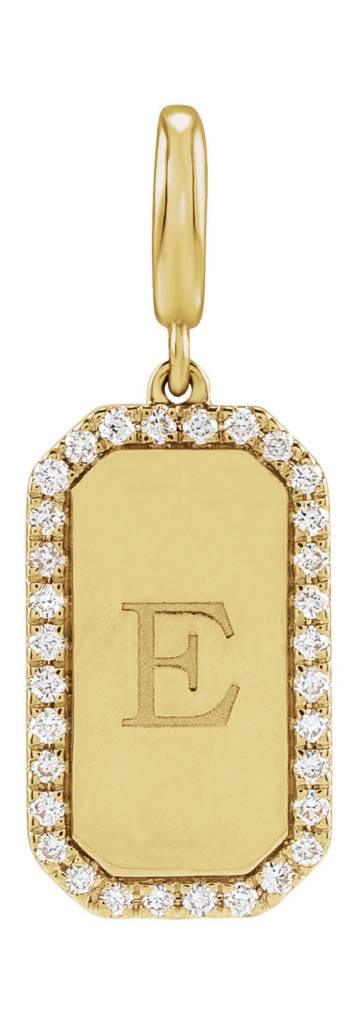 Stuller dog tag charm
