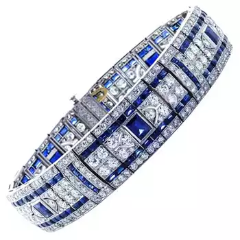 Tiffany & Co. sapphire and diamond bracelet