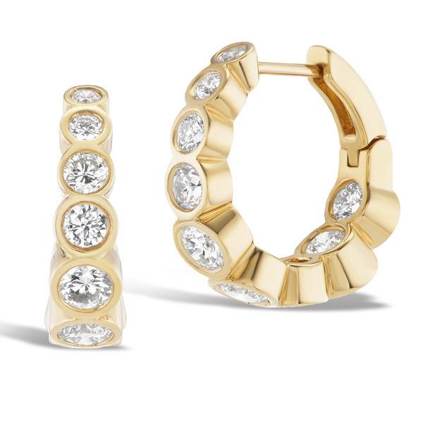 Studio Mullins Tibi diamond huggies