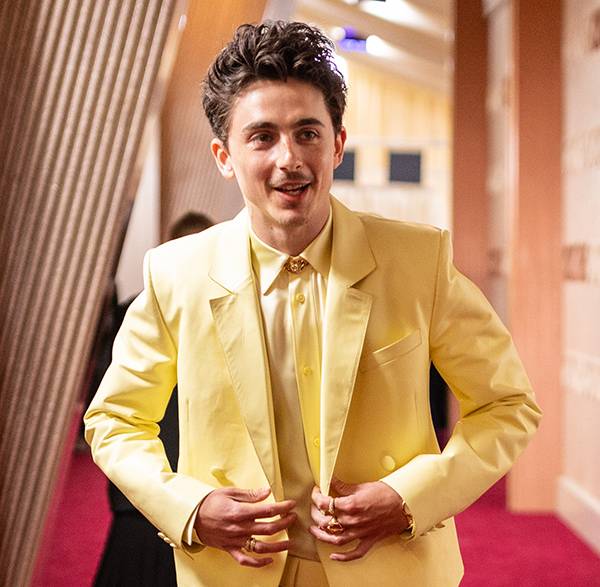 Timothee Chalamet at 2025 Oscars