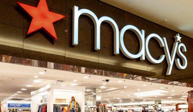 Pittsburgh, Pennsylvania, USA - January 10, 2020: Close up of Macy's store sign in a mall in Pittsburgh, Pennsylvania, USA. Macy's is an American department store chain founded in 1858.
