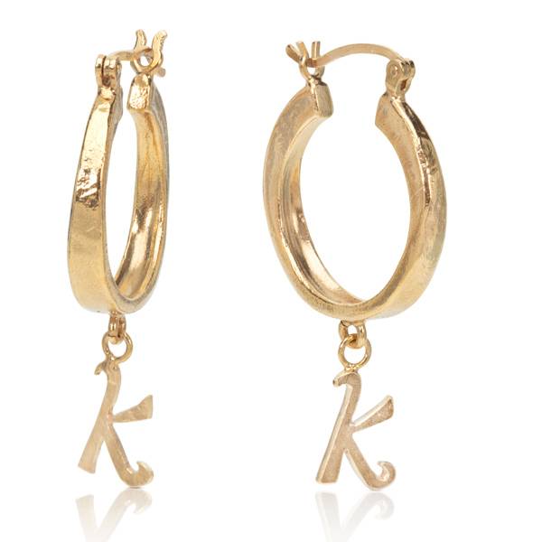Kitty Joyas La Letra earrings