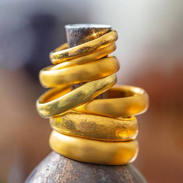 Rebecca Overmann Rivergold rings