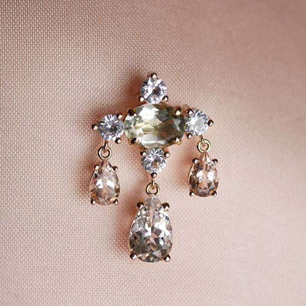 Emily Warden gemstone brooch