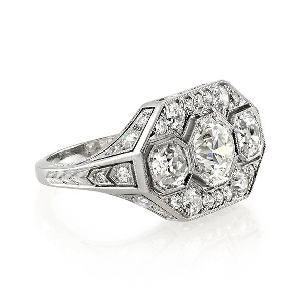 Single Stone Theodora platinum ring