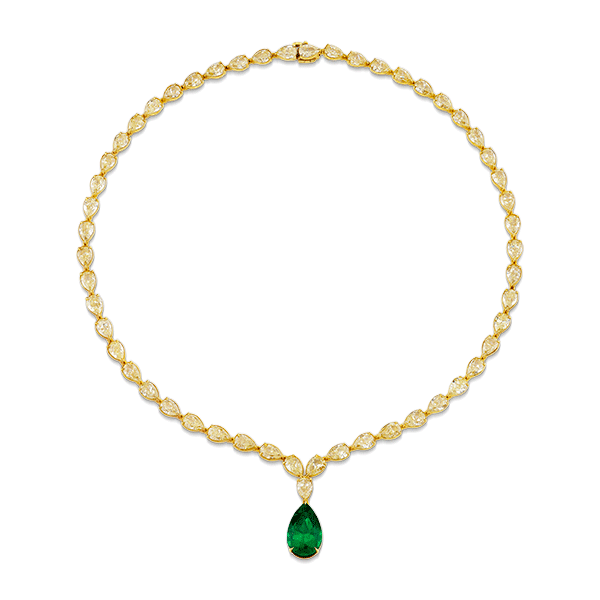 Jared x Shy Dayan yellow diamond necklace
