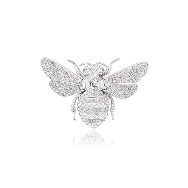 Harwell Godfrey platinum bee brooch