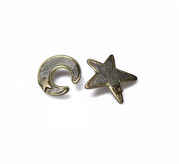 moon star platinum earrings white Saskia Shutt