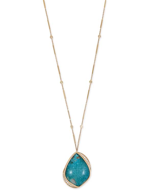 Jacquie Aiche turquoise long necklace