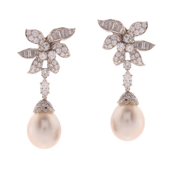 David Webb pearl earrings