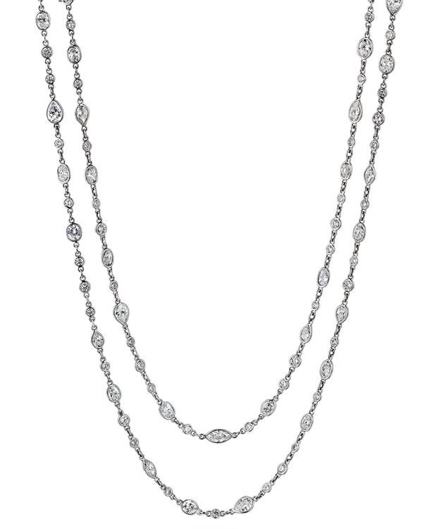 Oscar Heyman long diamond necklace