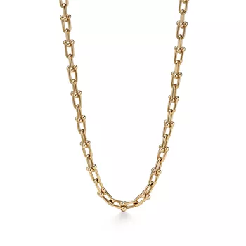 Medium link necklace in yellow gold