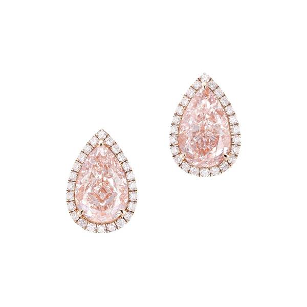 pink diamond earrings