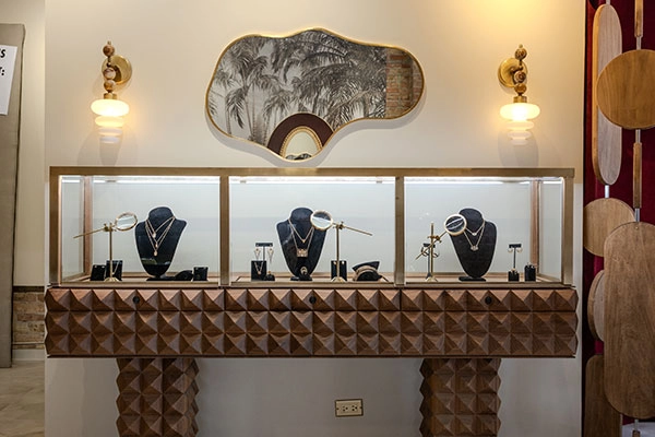 Adornment Theory display cases