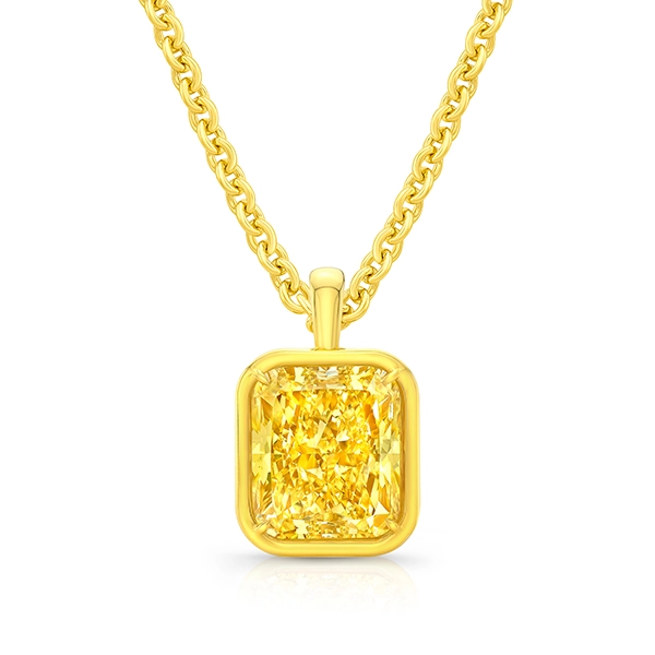Rahaminov yellow diamond pendant