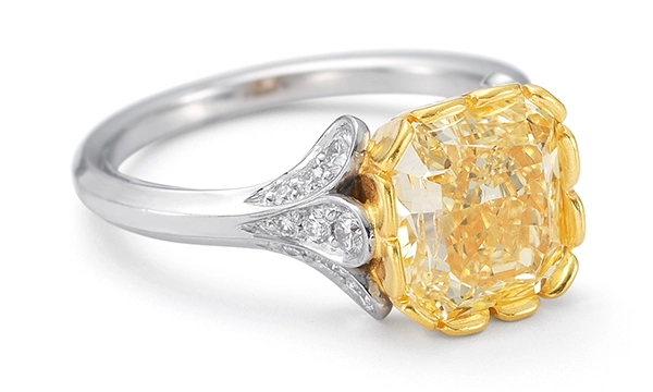 TW McClelland yellow diamond ring