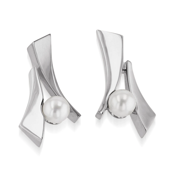John Atencio Oyster pearl earrings
