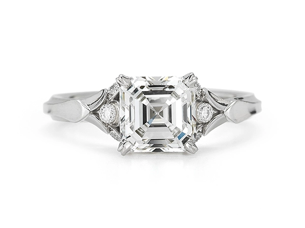 TW McClelland Flora platinum ring