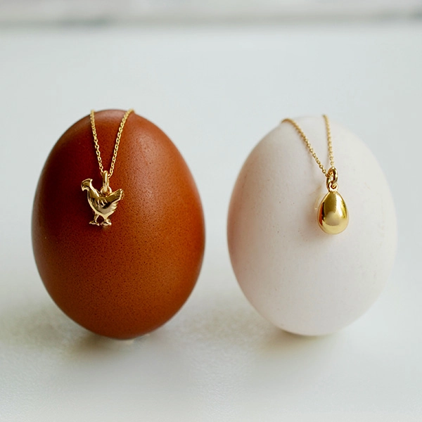 chicken egg necklaces delicacies
