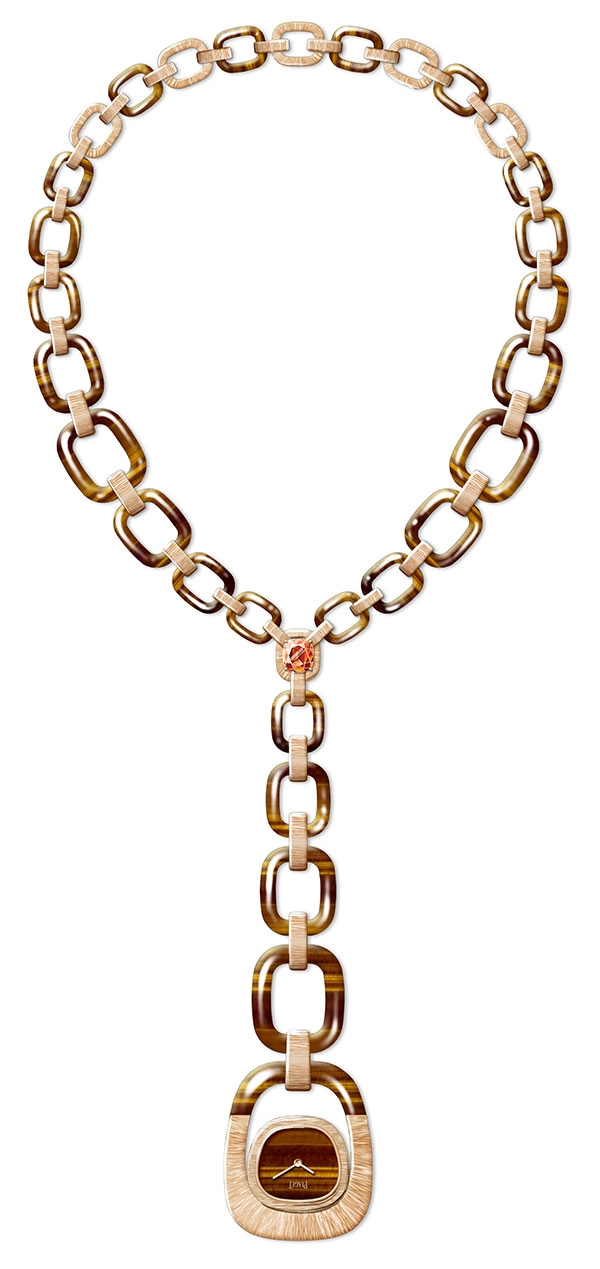 Watch necklace piaget colors