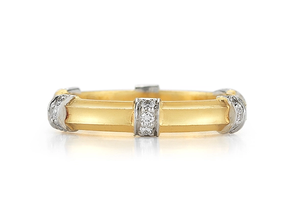 TW McClelland fluted rondelle band
