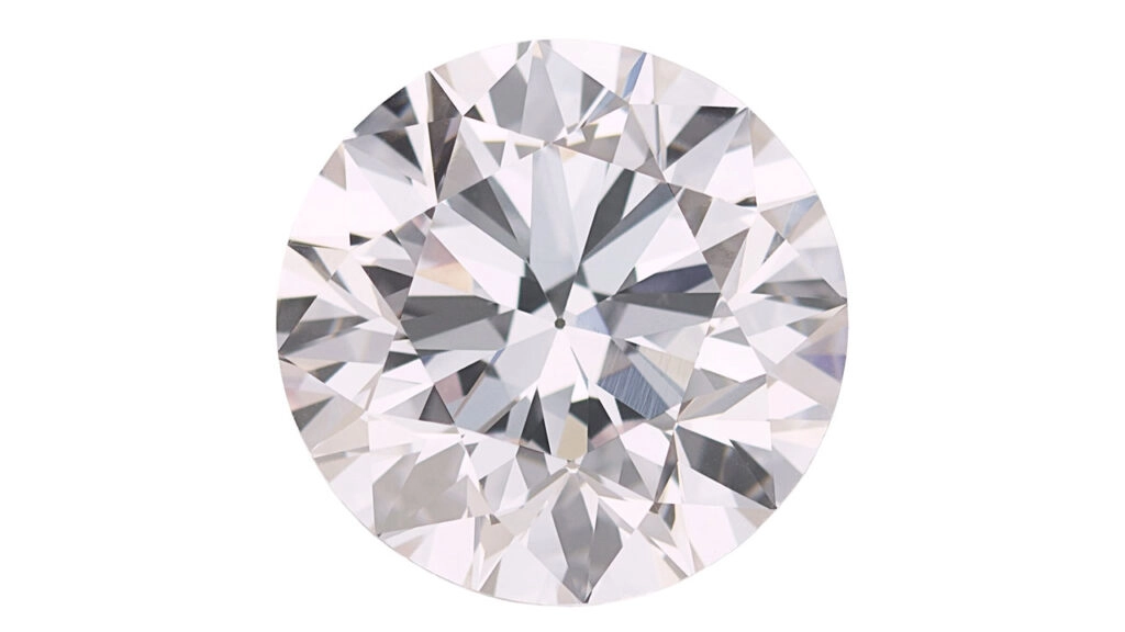 The auction house is offering this unmounted round brilliant-cut, 6.45-carat, faint-pink, VS1 diamond at Heritage Auctions image