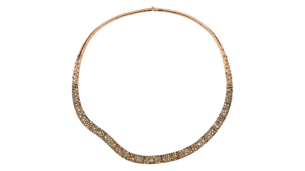 Julian necklace by Walters Faith with champagne diamonds image