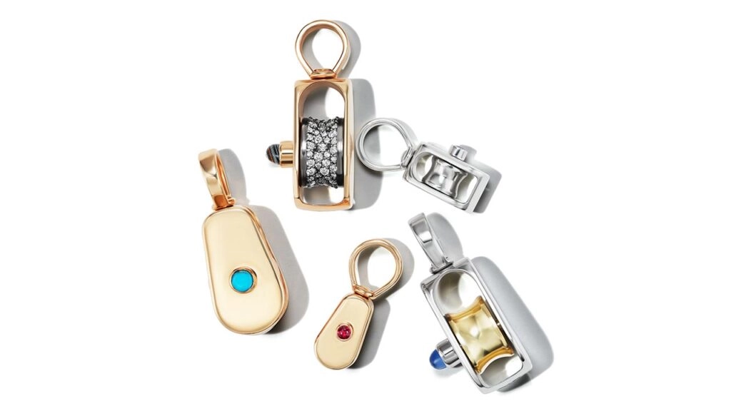 Marla Aaron’s Baby Pulley gemstone pendants in 14-karat gold image