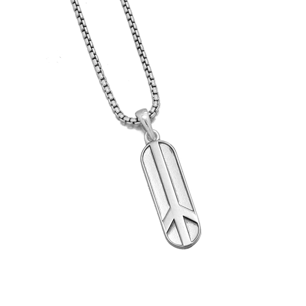 SantanaNowelongatedpeacenecklacesterlingsilver