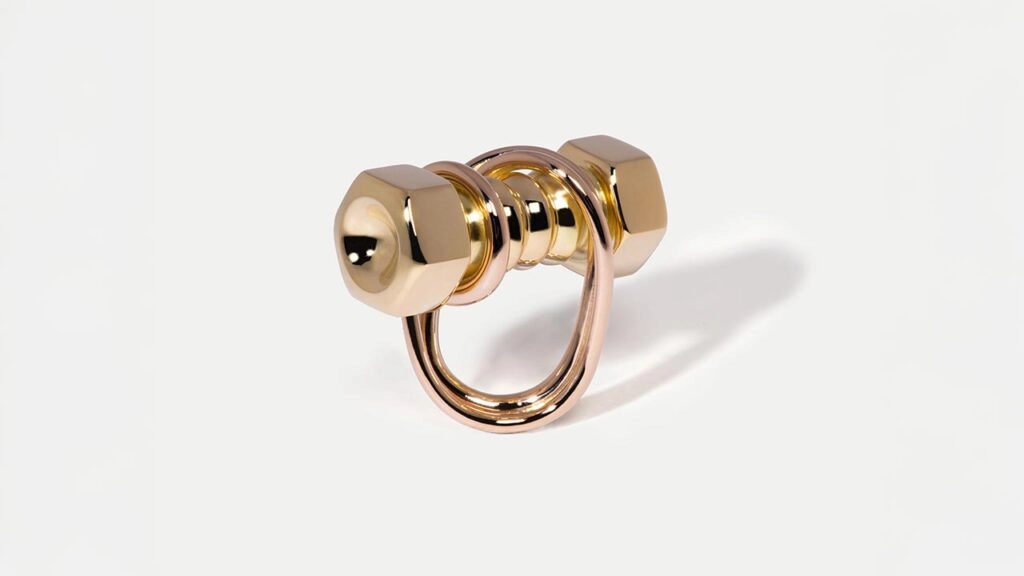 Hannah Martin Rebel Bolt ring in 18-karat gold image