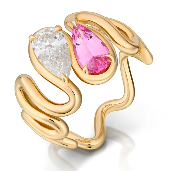 Vanessa Fernandez pink spinel ring