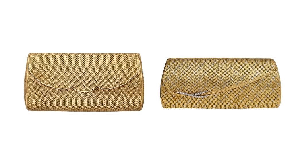 Lady Wardington gold evening bags