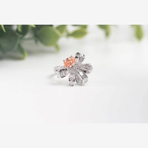 Pink Oval Diamond Ring/Necklace