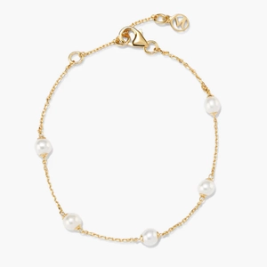 Mini Pearl Satellite Bracelet 18k Gold Vermeil, Pearl