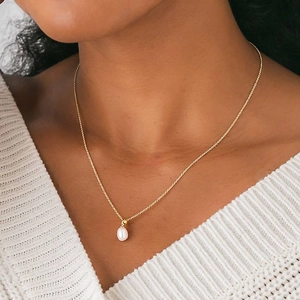 14K Yellow GoldBaroque Freshwater Cultured Pearl Pendant