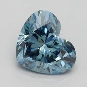 2.01 Ct. Fancy Vivid Blue Heart Lab Created Diamond