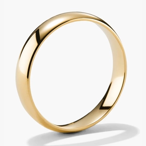 4mm Curve Band 14k Yellow Gold