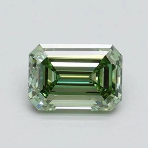 0.71 Ct. Fancy Intense Green Emerald Lab Grown Diamond
